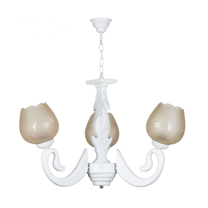 لوستر ۳ شعله چشمه نور کد G628/3-WT