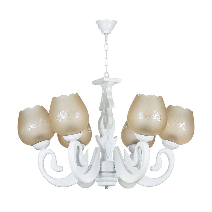 لوستر ۶ شعله چشمه نور کد G628/6-WT