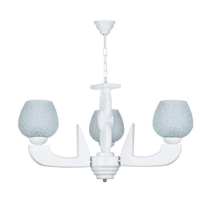 لوستر ۳ شعله چشمه نور کد G606/3-WT