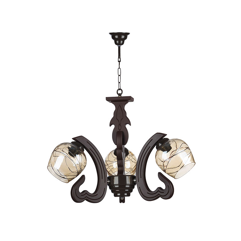 لوستر ۳ شعله چشمه نور کد G612/3-BR