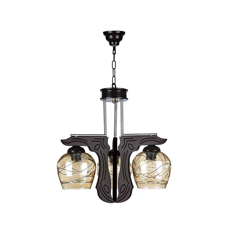 لوستر ۳ شعله چشمه نور کد G615/3-BR