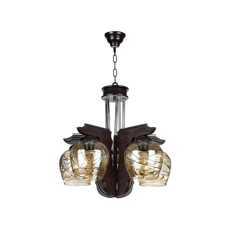 لوستر پنج شعله چشمه نور کد G615/5-BR