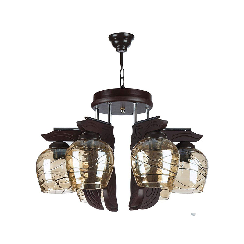 لوستر ۶ شعله چشمه نور کد G609/6-BR