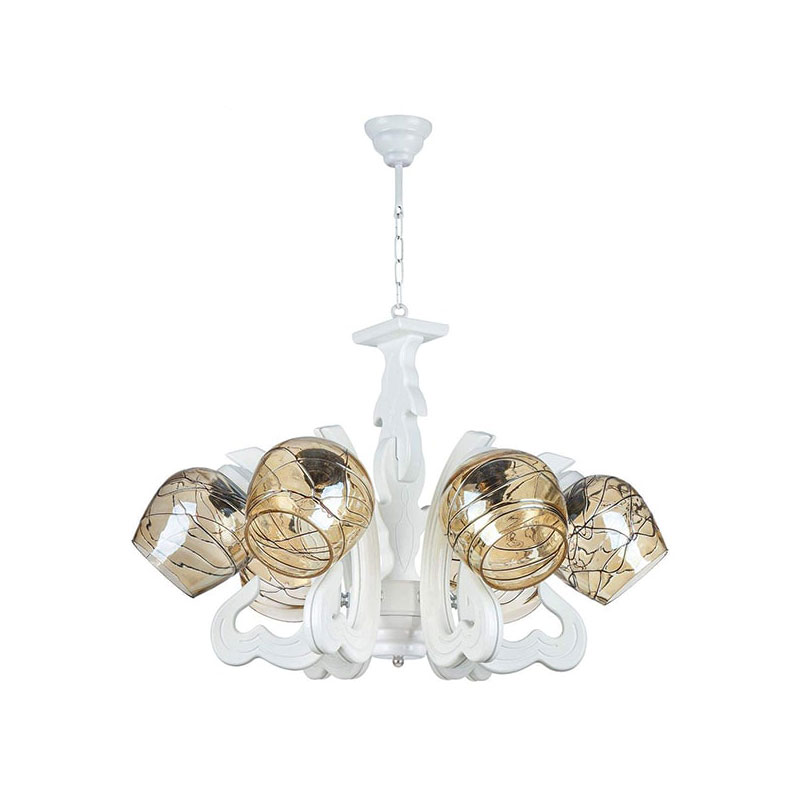 لوستر ۶ شعله چشمه نور کد G640/6-WT