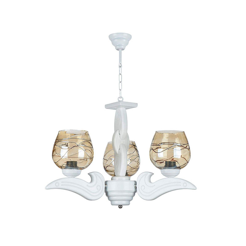 لوستر ۳ شاخه چشمه نور کد G619/3-WT