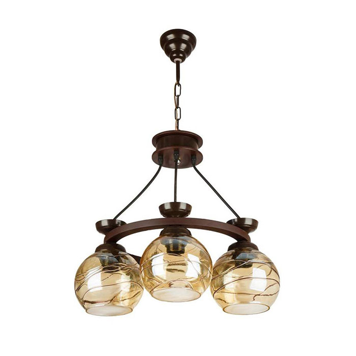 لوستر ۳ شعله چشمه نور مدل G573/3H-BR