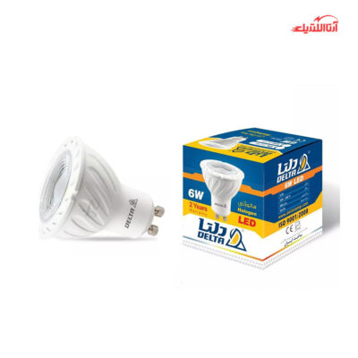 لامپ هالوژن 6 وات ال ای دی دلتا پایه GU10