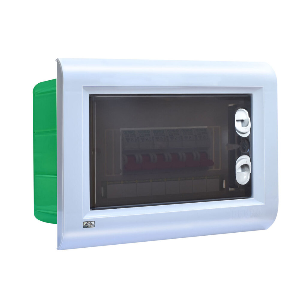 جعبه فیوز شش عددی توکار دنا الکتریک مدل سیستما با شین نول (6 کانال)