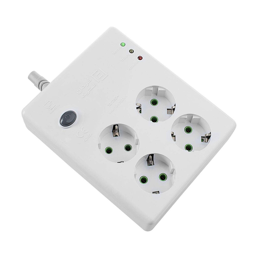 محافظ برق 4 خانه فردان الکتریک با مغزی پلی کربنات