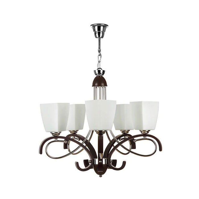 لوستر ۵ شعله چشمه نور کد ۸۳۸/۵