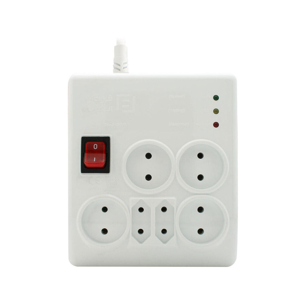 محافظ 6 خانه کامپیوتر فردان الکتریک 31012 با کابل 2.7 متر