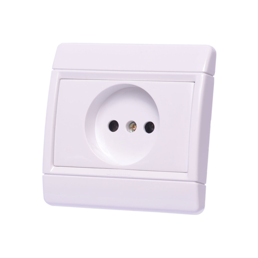 پریز بدون دار با پایه سرامیکی دلند مدل رایان