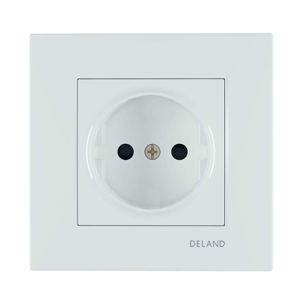 پریز بدون ارت محافظ دار دلند مدل آسا