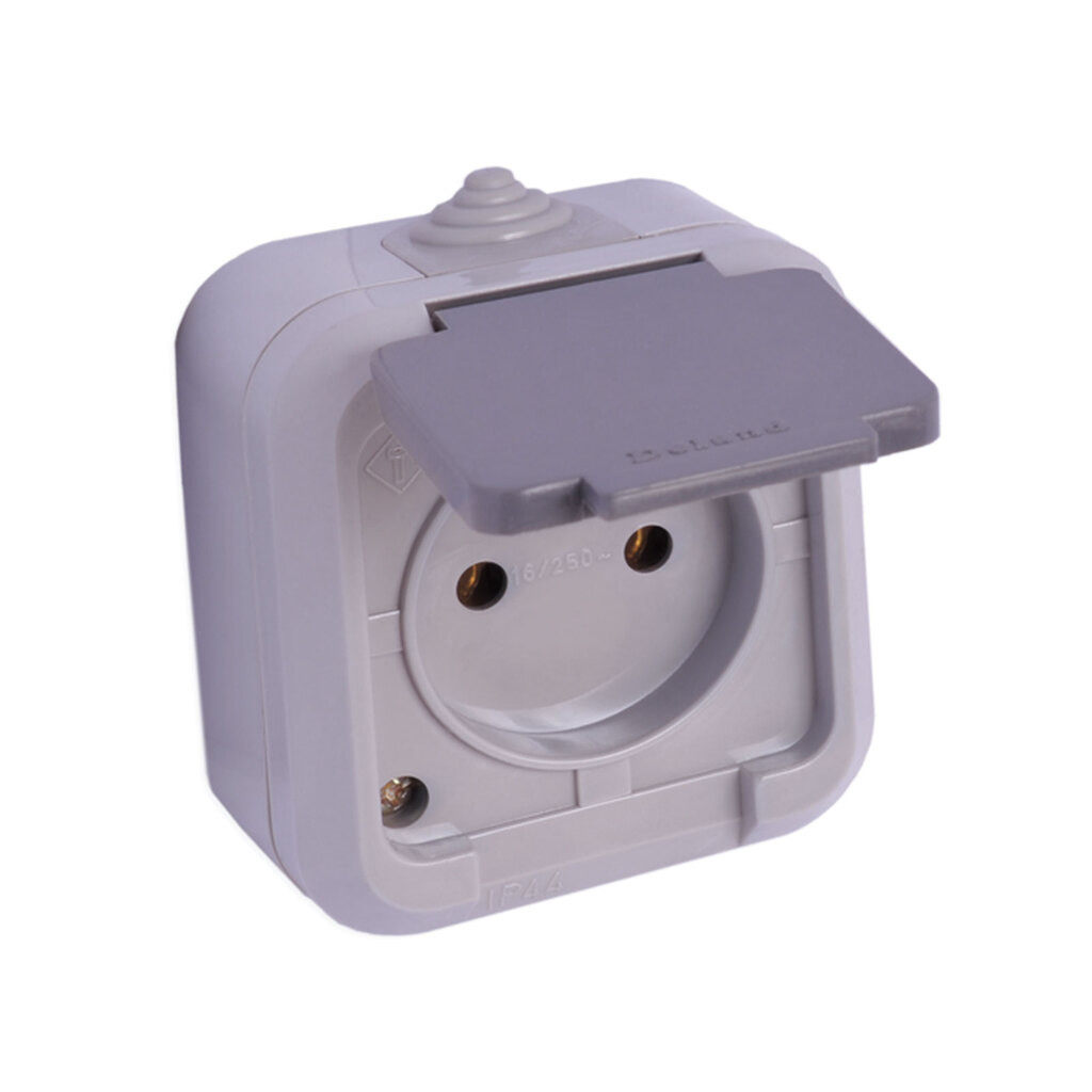 پریز روکار بارانی IP44 دلند مدل سیلور