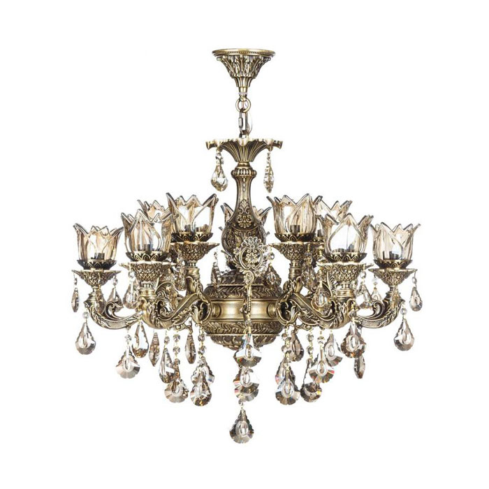 لوستر دایکاست ۱۲ شعله چشمه نور مدل M3413/6-6-A