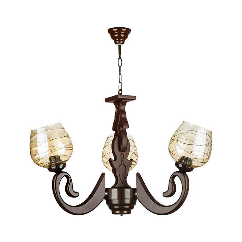 لوستر ۳ شعله چشمه نور کد G596/3-BR