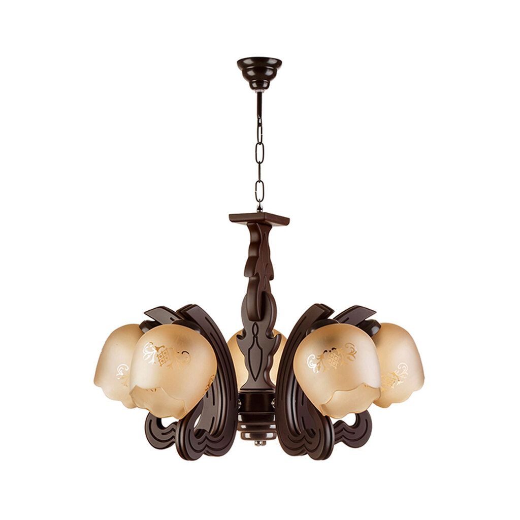 لوستر 5 شعله چشمه نور کد G502/5-BR