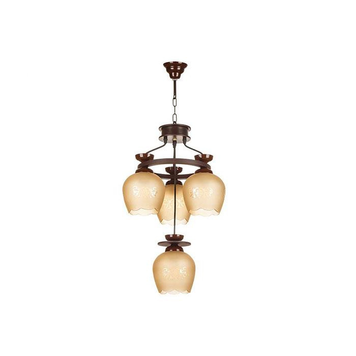 لوستر چشمه نور ۴ شعله کد G562/3-1-BR