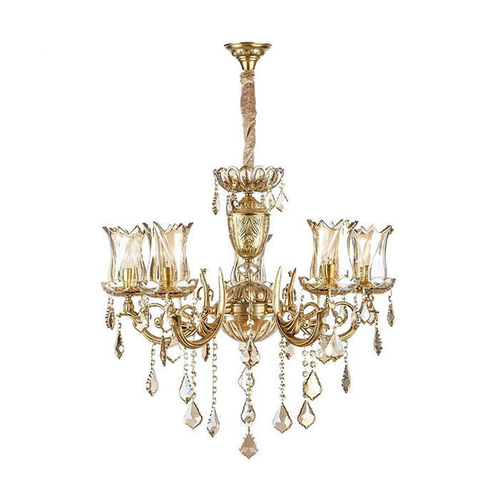 لوستر ۶ شعله چشمه نور کد C2768/6