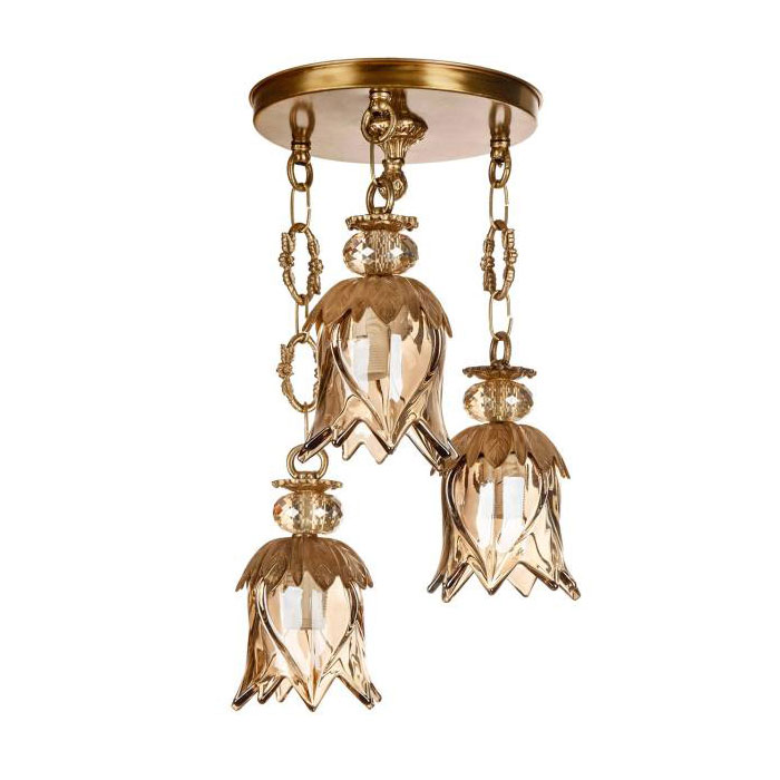 چراغ آویز چشمه نور ۳ شعله کد C2774/3H-B