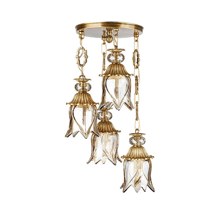 چراغ آویز ۴ شعله چشمه نور کد C2750/4A