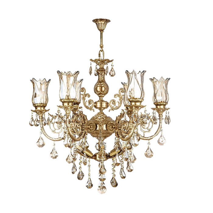 لوستر ۱۲ شعله چشمه نور کد C2931