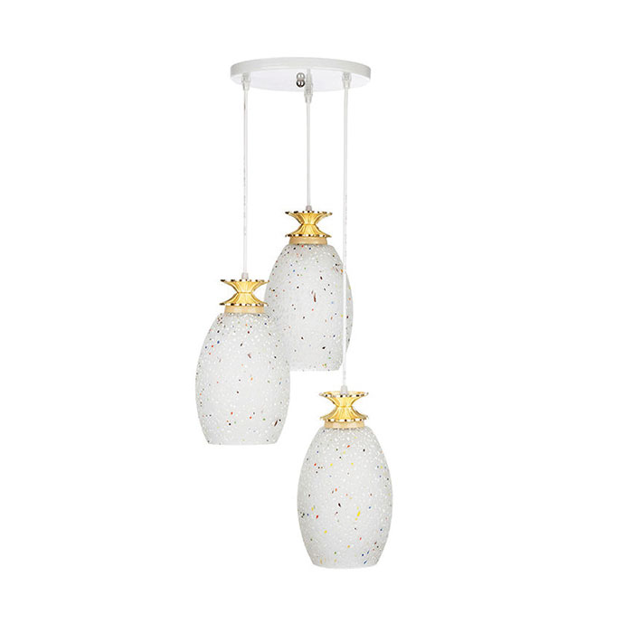 چراغ آویز چشمه نور کد G589/3H-WT