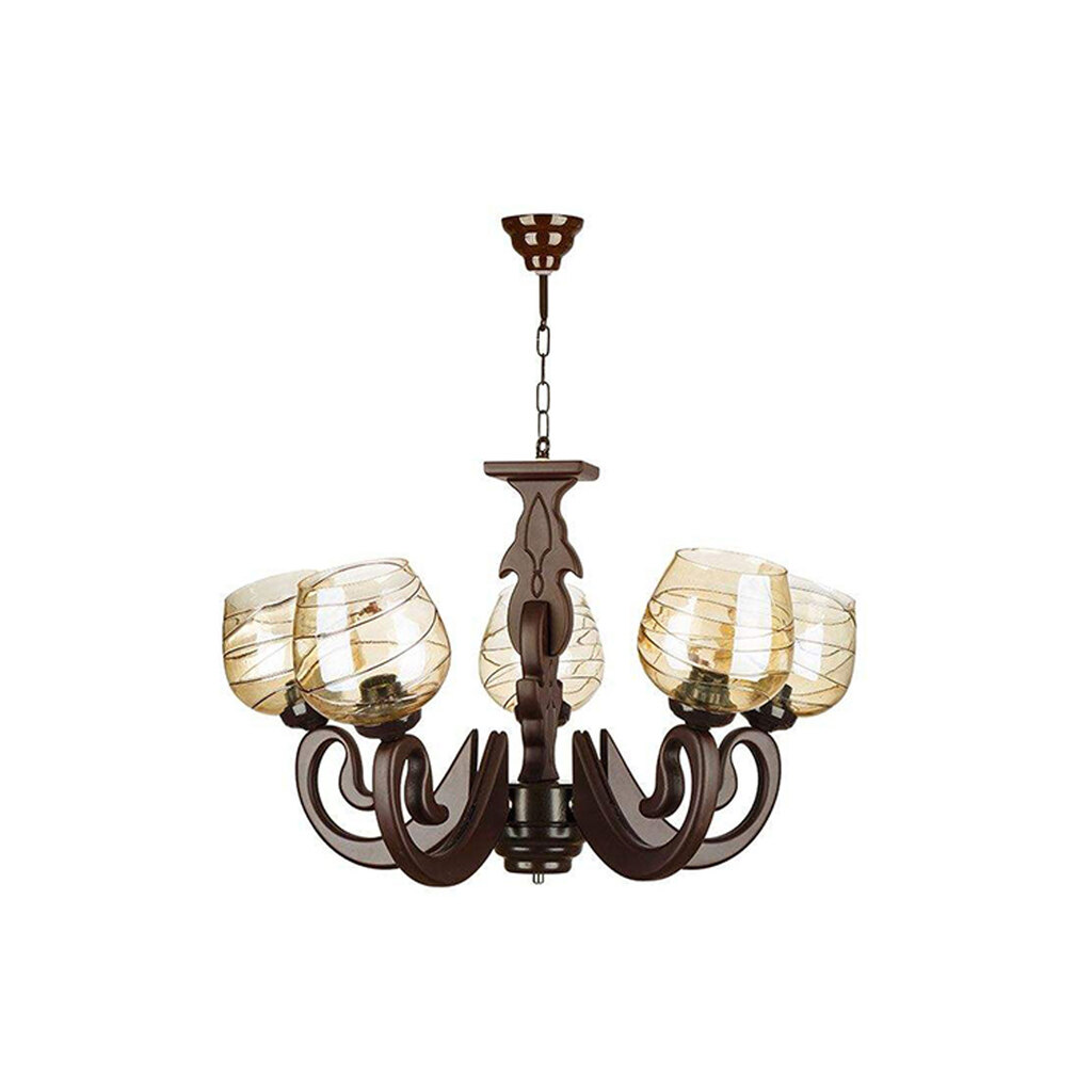 لوستر ۵ شعله چشمه نور کد G596/5-BR