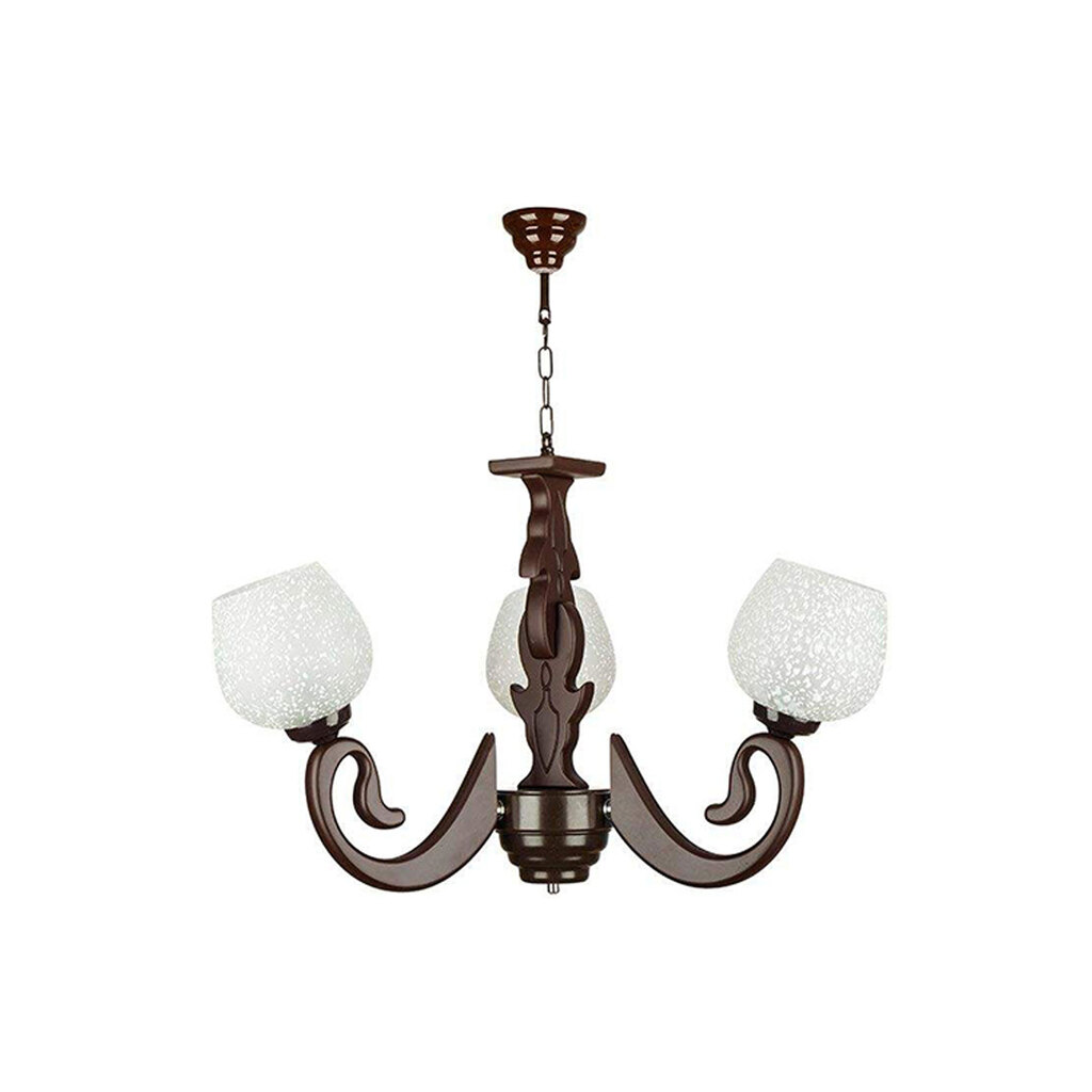 لوستر چوبی ۳ شعله چشمه نور کد G597/3-BR