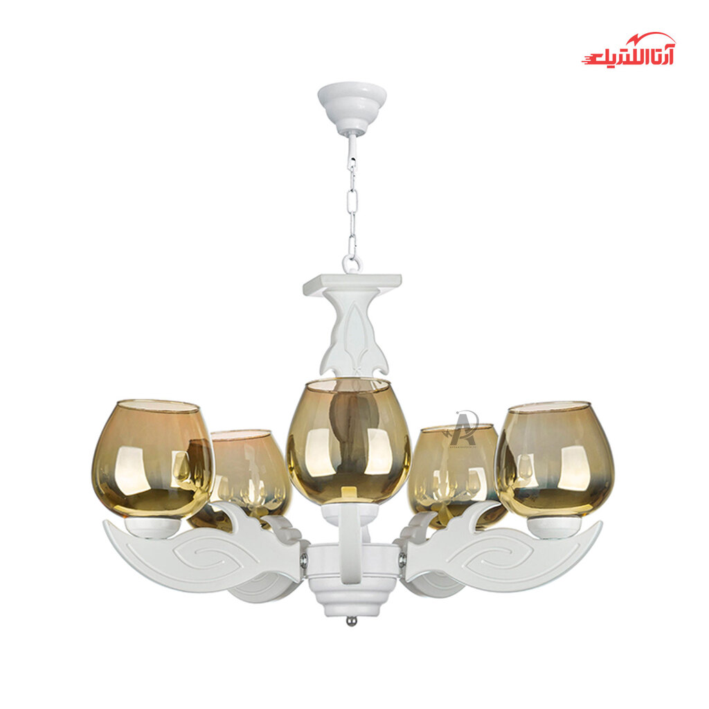 لوستر پنج شعله چشمه نور کد G655/5