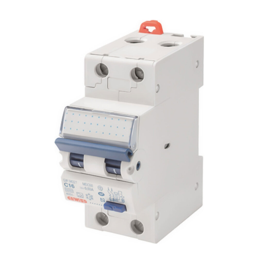 کلید مینیاتوری دو پل 16 آمپر گویس مدل 2P-C16-6K