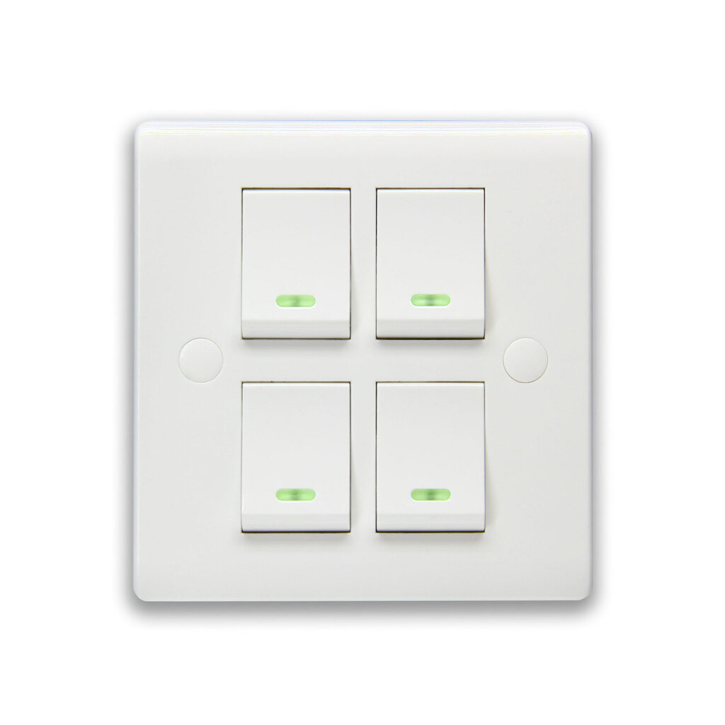 کلید برق 4 پل خیام الکتریک مدل قمر