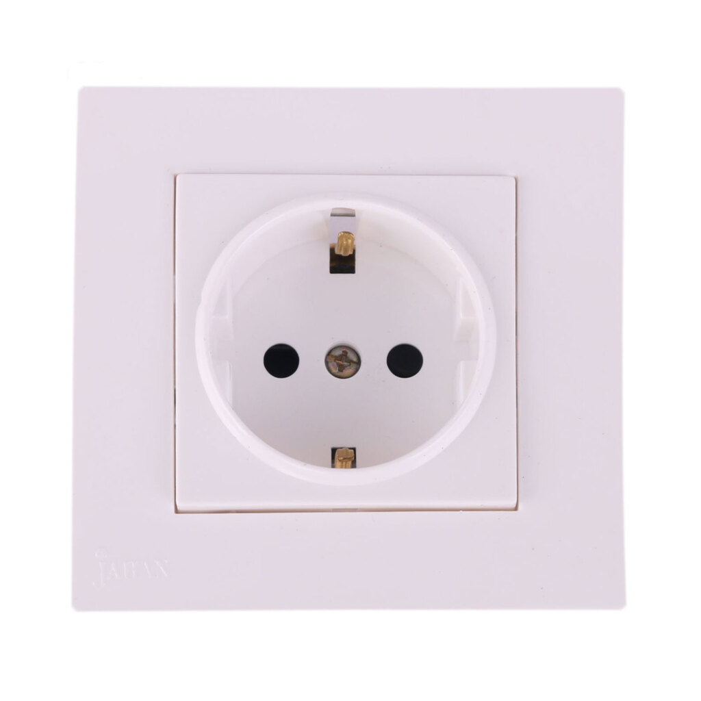 پریز ارت دار سرامیکی محافظ دار جهان الکتریک مدل کارن