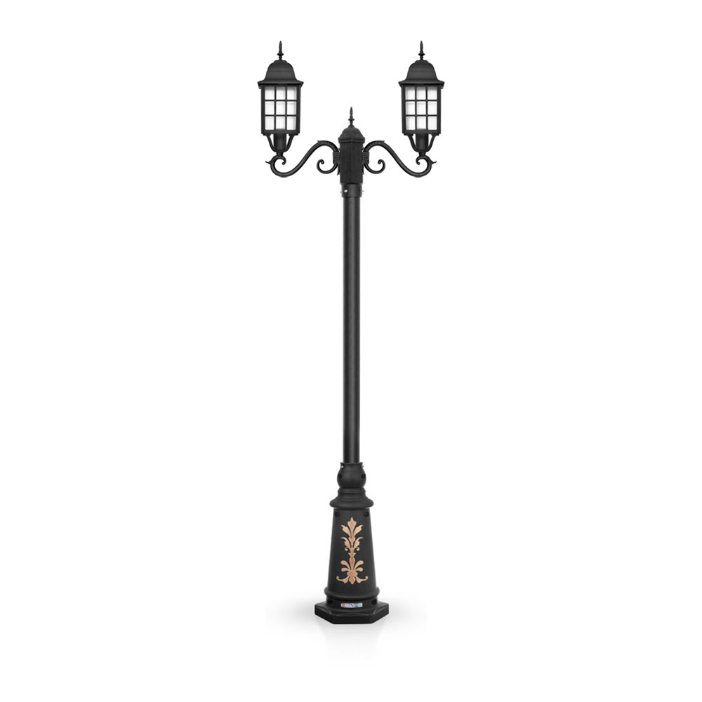 چراغ حیاطی ایستاده شب تاب مدل مشبک SH-104120310