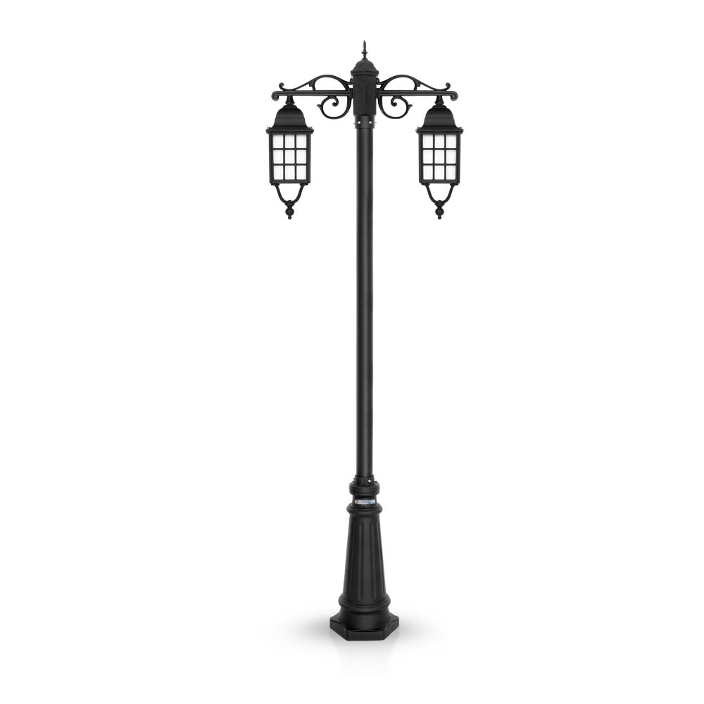 چراغ حیاطی ایستاده شب تاب مدل مشبک SH-104121120