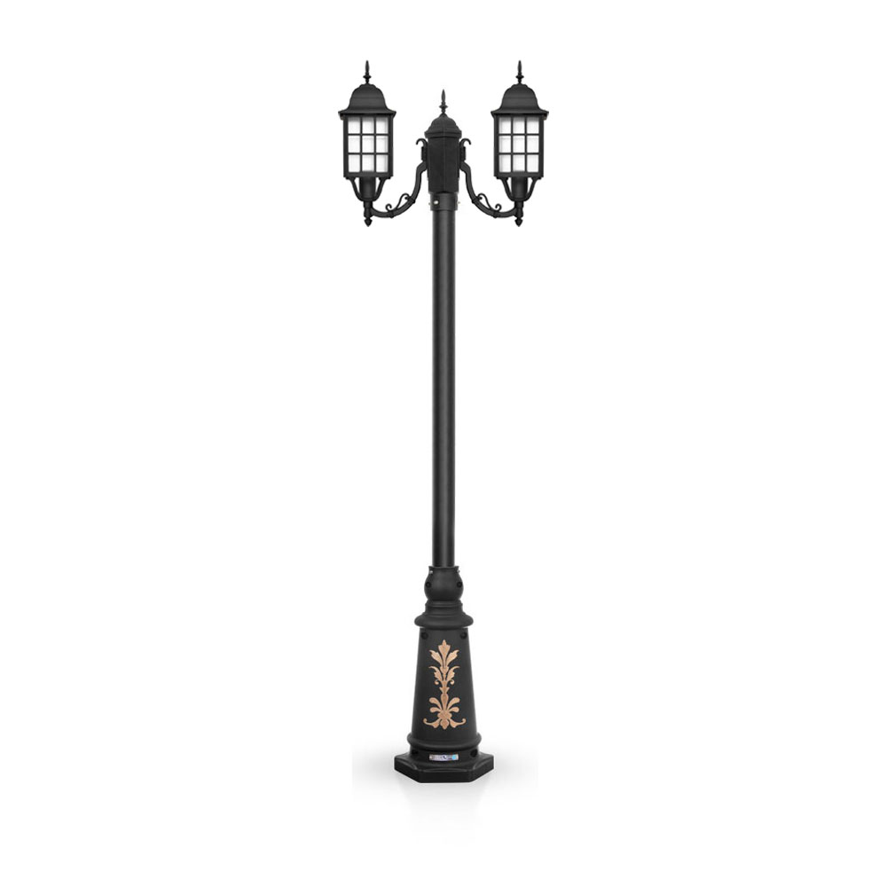 چراغ حیاطی ایستاده شب تاب مدل مشبک SH-104120110