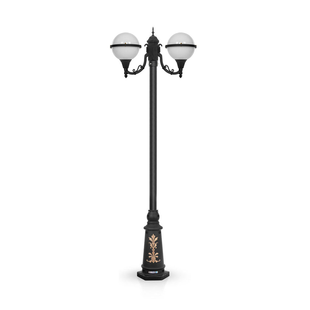 چراغ حیاطی ایستاده شب تاب مدل توپی SH-105320110