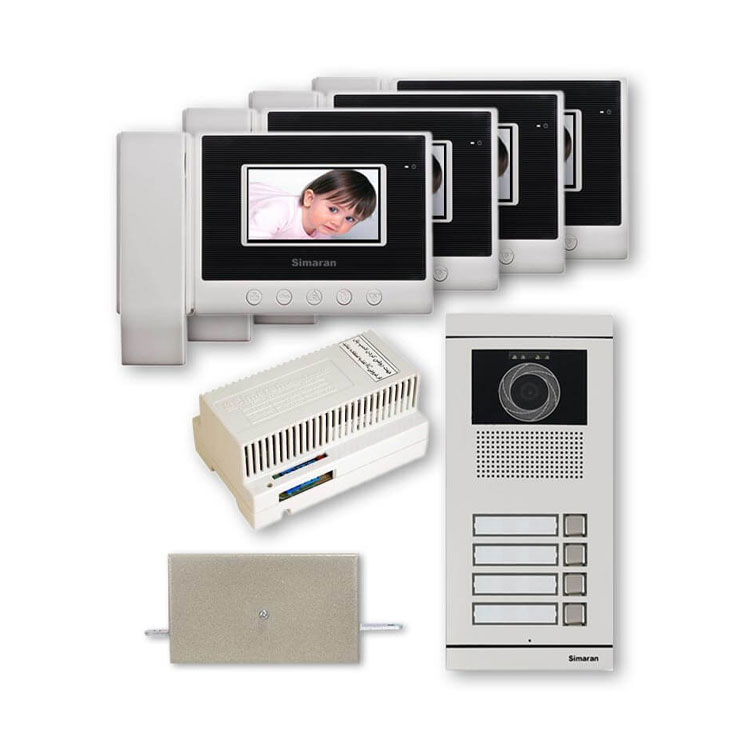 پک 4 واحدی آیفون تصویری سیماران مدل HS-43