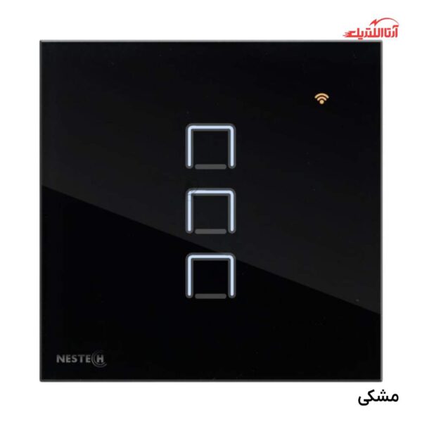 کلید لمسی هوشمند سه پل RF نستک سری INNOVA کد NE4LS01XG3