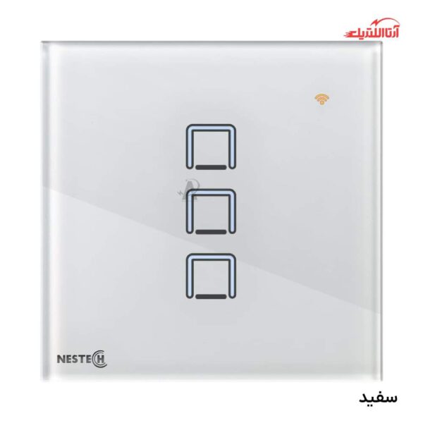 کلید لمسی هوشمند سه پل RF نستک سری INNOVA کد NE4LS01XG3
