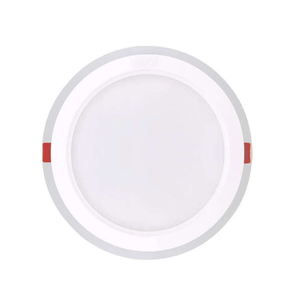 چراغ سقفی گرد توکار 18 وات LED پارس شعاع توس برش 16 سانت