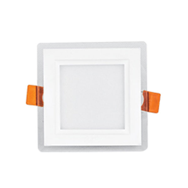 چراغ سقفی مربع توکار 7 وات LED پارس شعاع توس برش 7 سانت