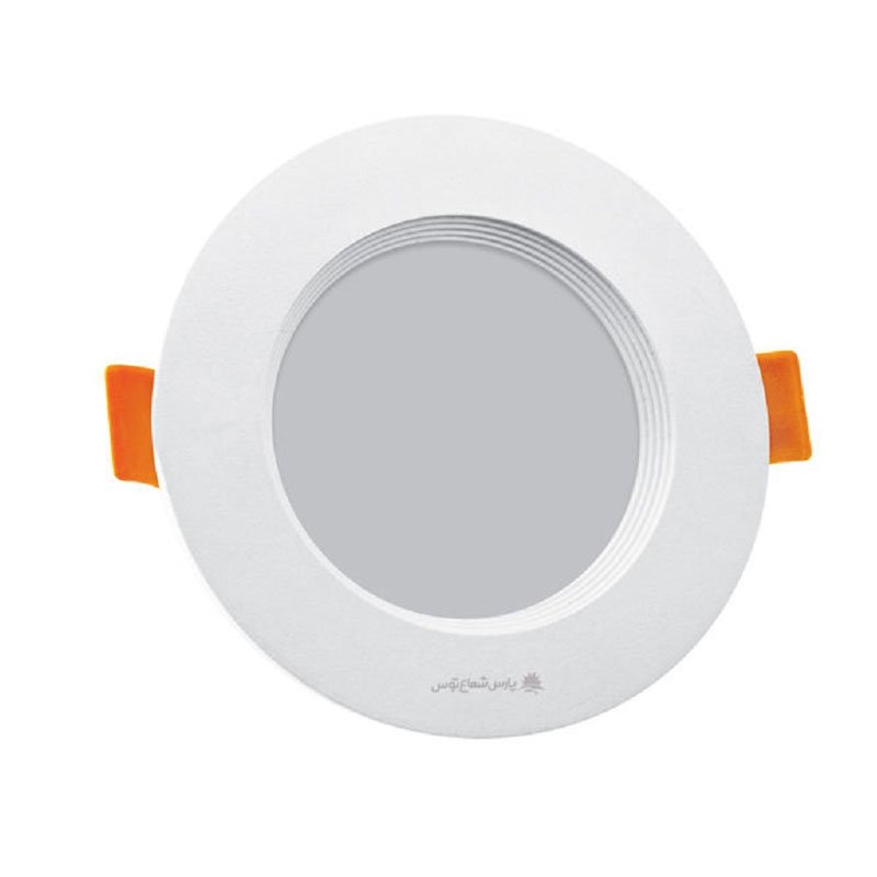 چراغ سقفی گرد توکار 7 وات LED مدل سولاریس پارس شعاع توس برش 7