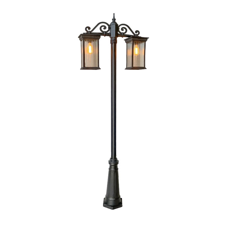 چراغ ایستاده دوشاخه ایفل سایز متوسط مدل پاریس E2121-M