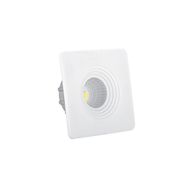 چراغ چشمی مربعی 4 وات پارس شعاع توس برش 4 سانت