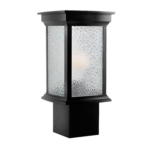 چراغ چمنی 40 سانت شفق مدل روشان با شیشه الماسی کد 1076