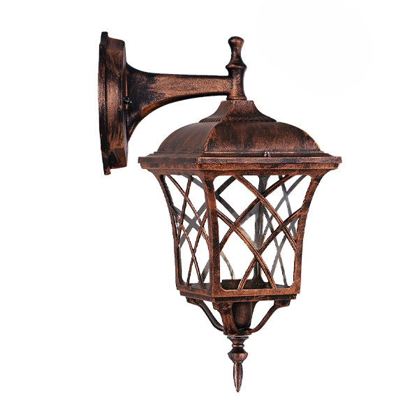 چراغ حیاطی دیواری شفق مدل پاسارگاد وارونه کد 8402