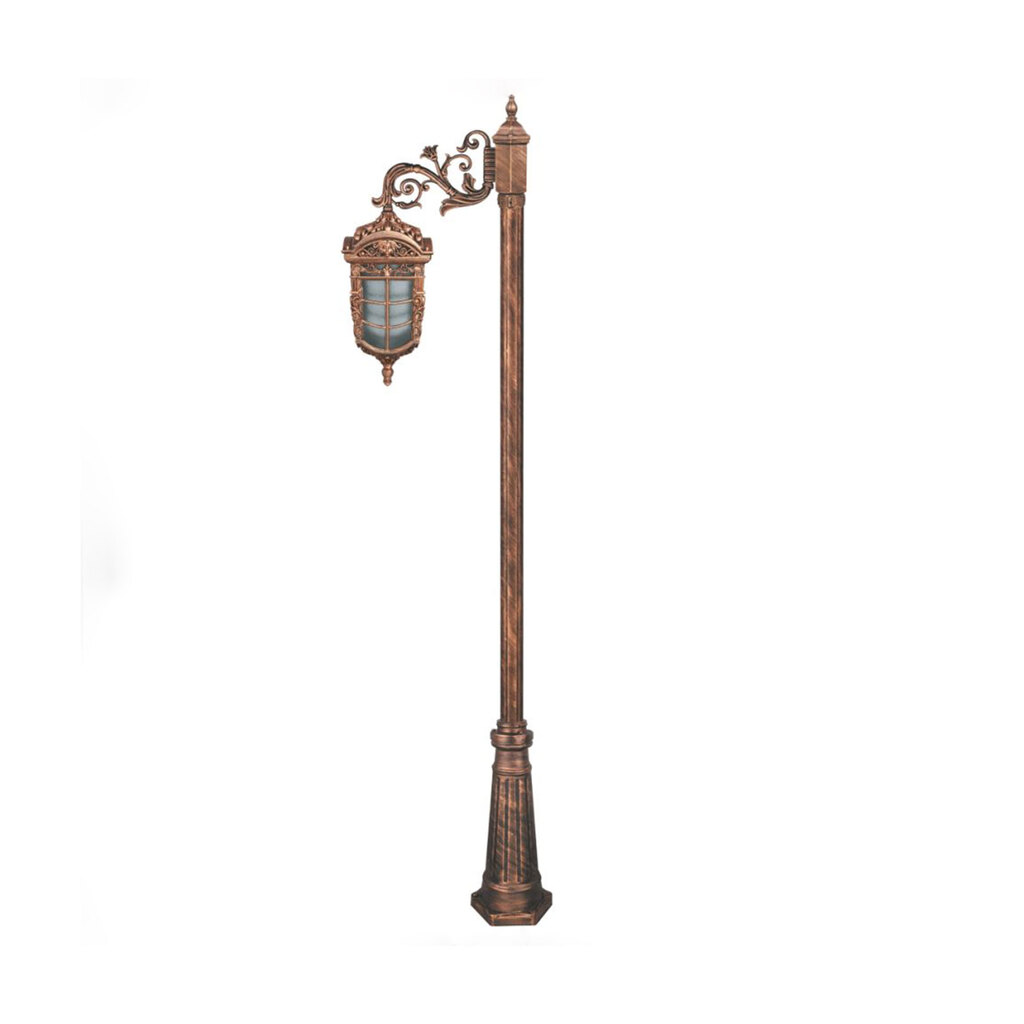 چراغ تکشاخه حیاطی و پارکی تکشیدفام مدل پادرا کد 91200-15-8914