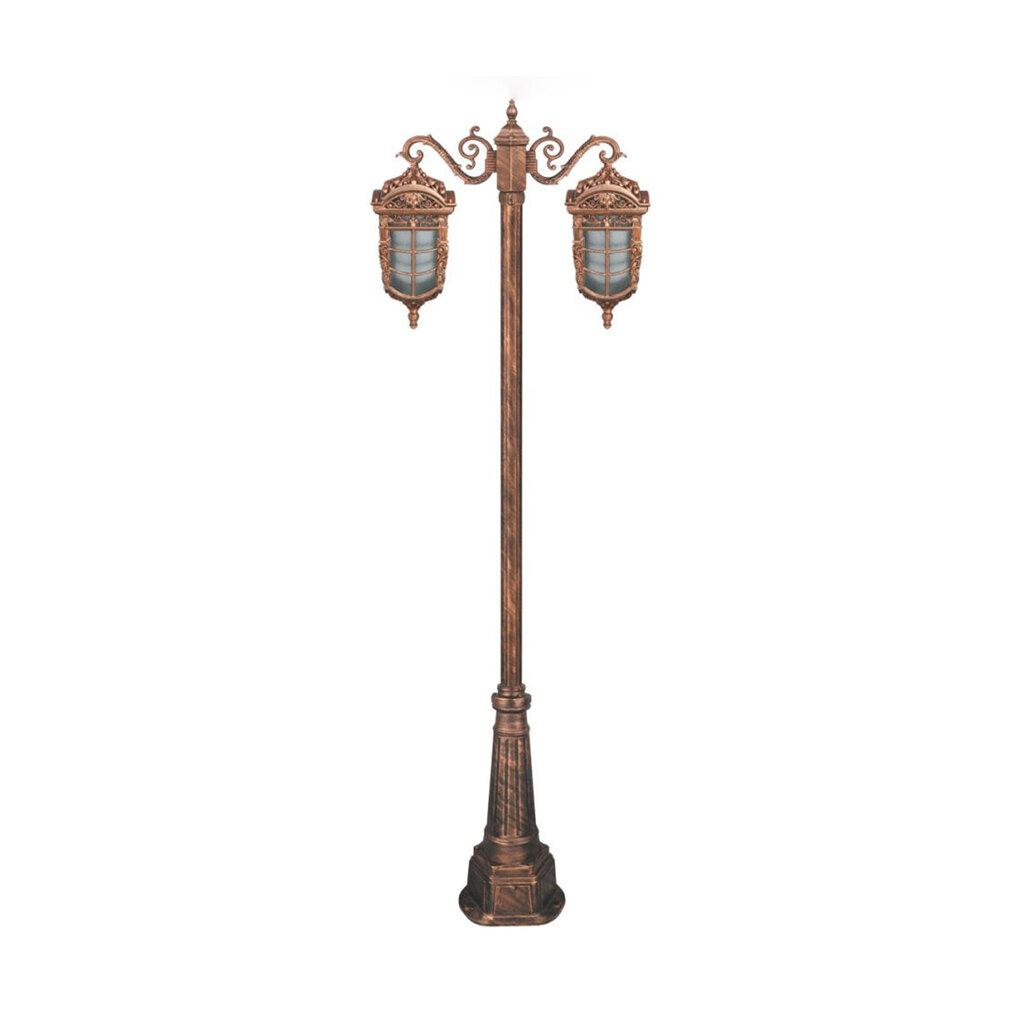 چراغ دوشاخه حیاطی و پارکی تکشیدفام مدل پادرا کد 91215-15-8922