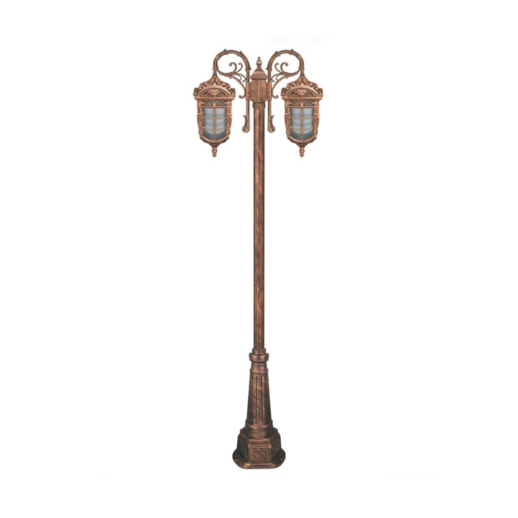 چراغ دوشاخه حیاطی و پارکی تکشیدفام مدل پادرا کد 91215-15-8923